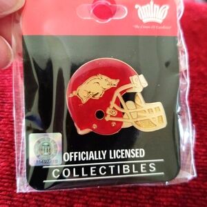 Arkansas Razorbacks Football Helmet Pin!